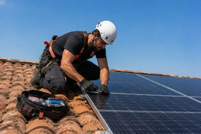 Maintenance et monitoring de panneaux solaires à Oroux
